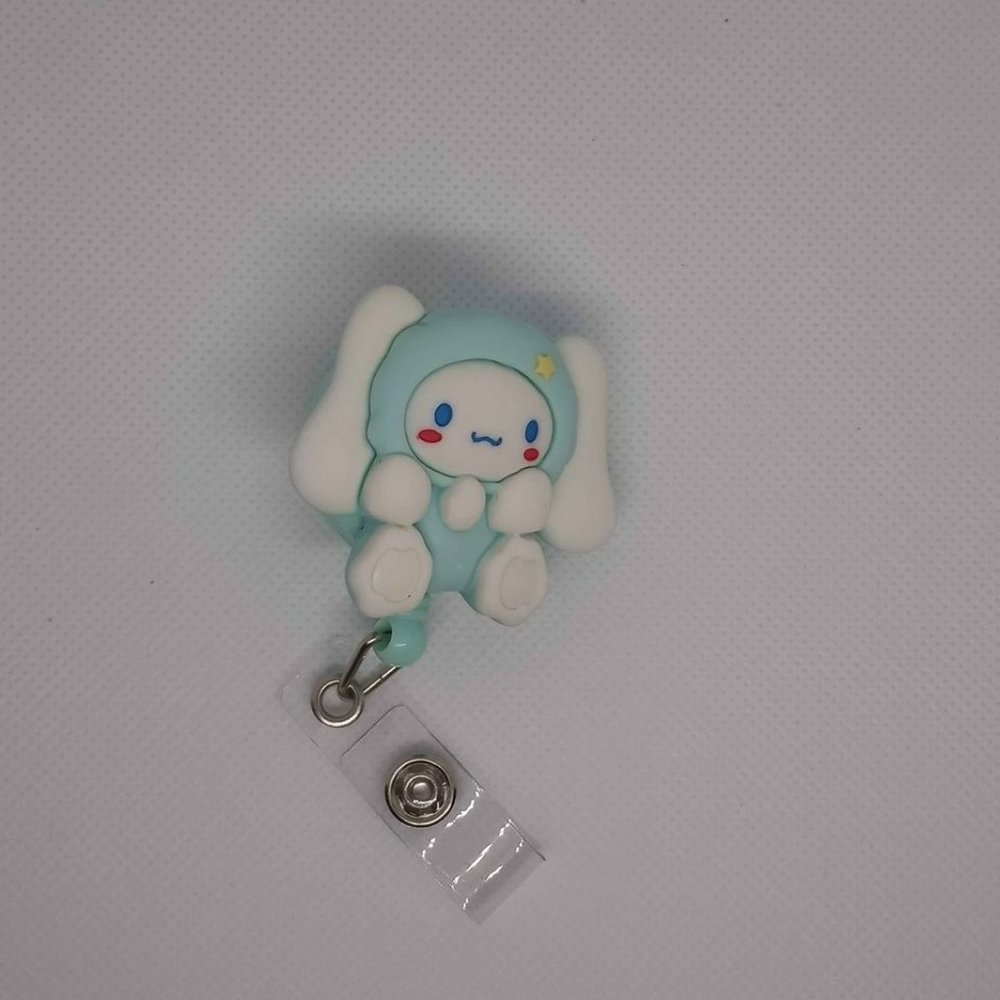 HK Cinnamoroll Retractable Badge Holder with Slip Clip